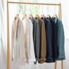 Men's Striped Short-Sleeve Casual Linen Suit for Spring & Autumn - Youthful, Handsome, and Popular (Model Y803)