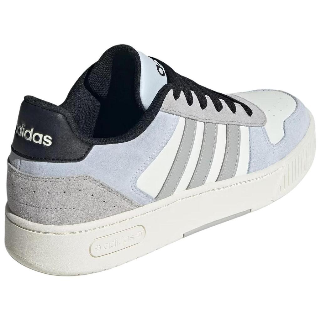 adidas Neo D PAD Anti Slip Wear Resistant Low Top Skateboard Shoes Unisex White Gray Blue Sneakers JR8327