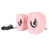 USB Powered Speaker with RGB Lights Volume Control Portable Wired Subwoofer Speaker for Laptop Desktop Computer Desktop