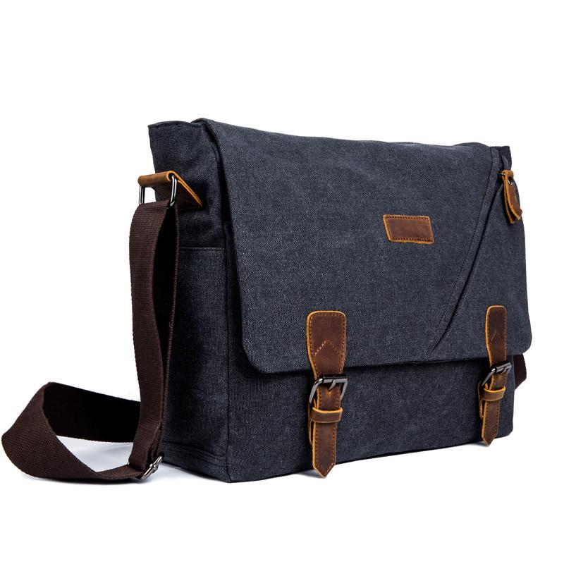 Canvas Crossbody Unisex Travel Tote & Messenger Bag