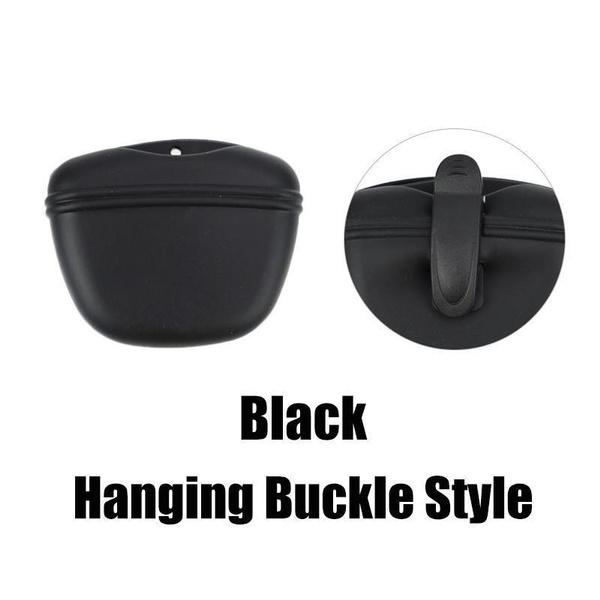 1 x Silikon-Leckerli-Beutel für Hunde, verbesserter, stärkerer Magnetverschluss zur Vermeidung von Verschütten, 1,67-Tassen-Gürteltasche für Leckerlis mit Hüftgurt oder Hüftclip