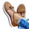 Wish New Large Size Women's Shoes Fashionable Hollow Fringed Muffin Platform Sandals