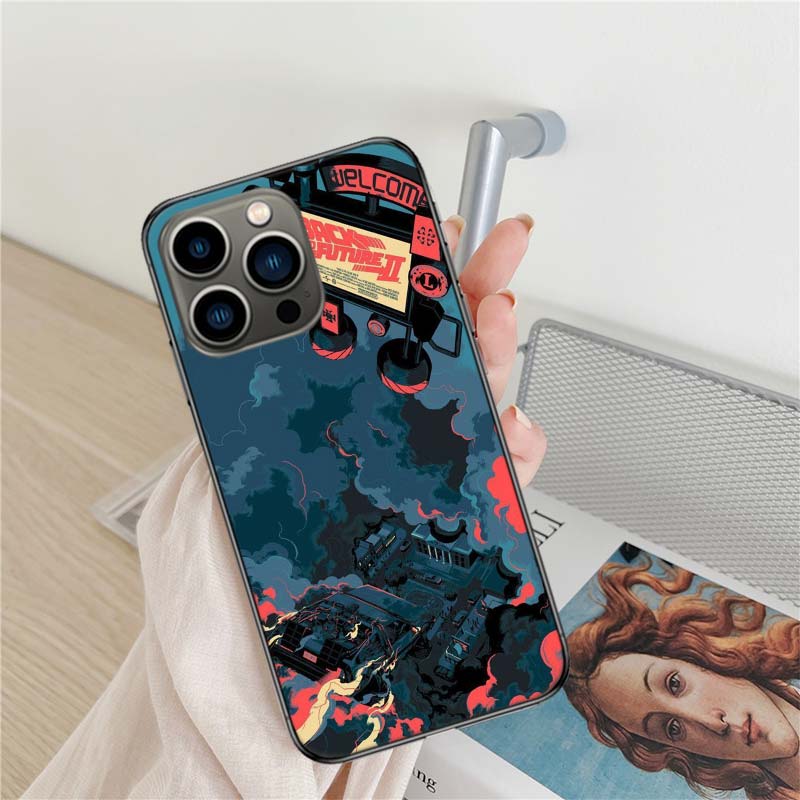 Back To The Future Phone Case For Apple Iphone 16 15+ 17 Pro Max 14 Plus 16E Air 13 12 Mini Clear Cover Silicone Cute Shel