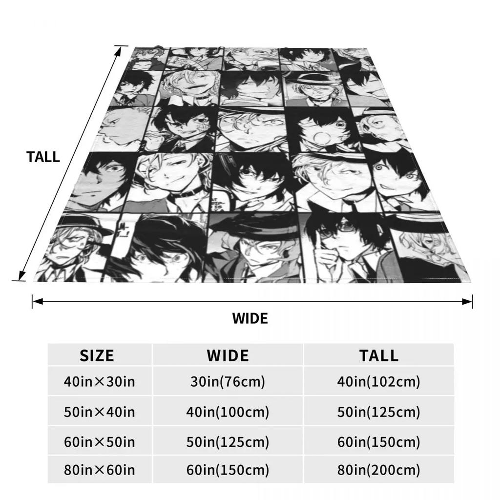 Japan Anime Collage Flannel Blanket Manga Hat Super Soft Throw Blanket for Living Room Picnic Cute Bedspread Sofa Bed Cover