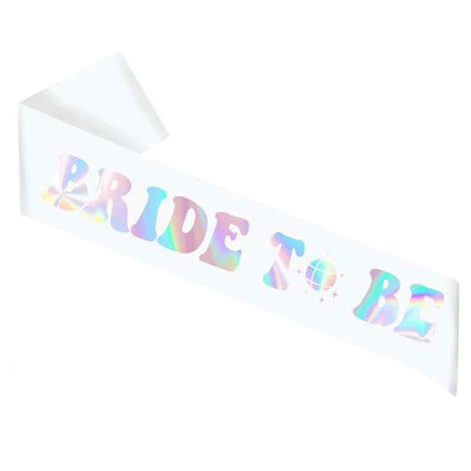 

Bride to Be Sash Iridescent Sash Wedding Hair Accessories Nacreous Wedding Sash Western Sash Bachelorette Party 4