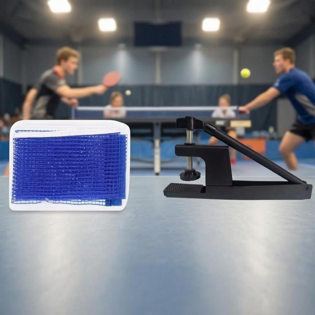 Table Tennis Net with Screw-on Clamp Non-Slip Sports Equipment Long-Lasting