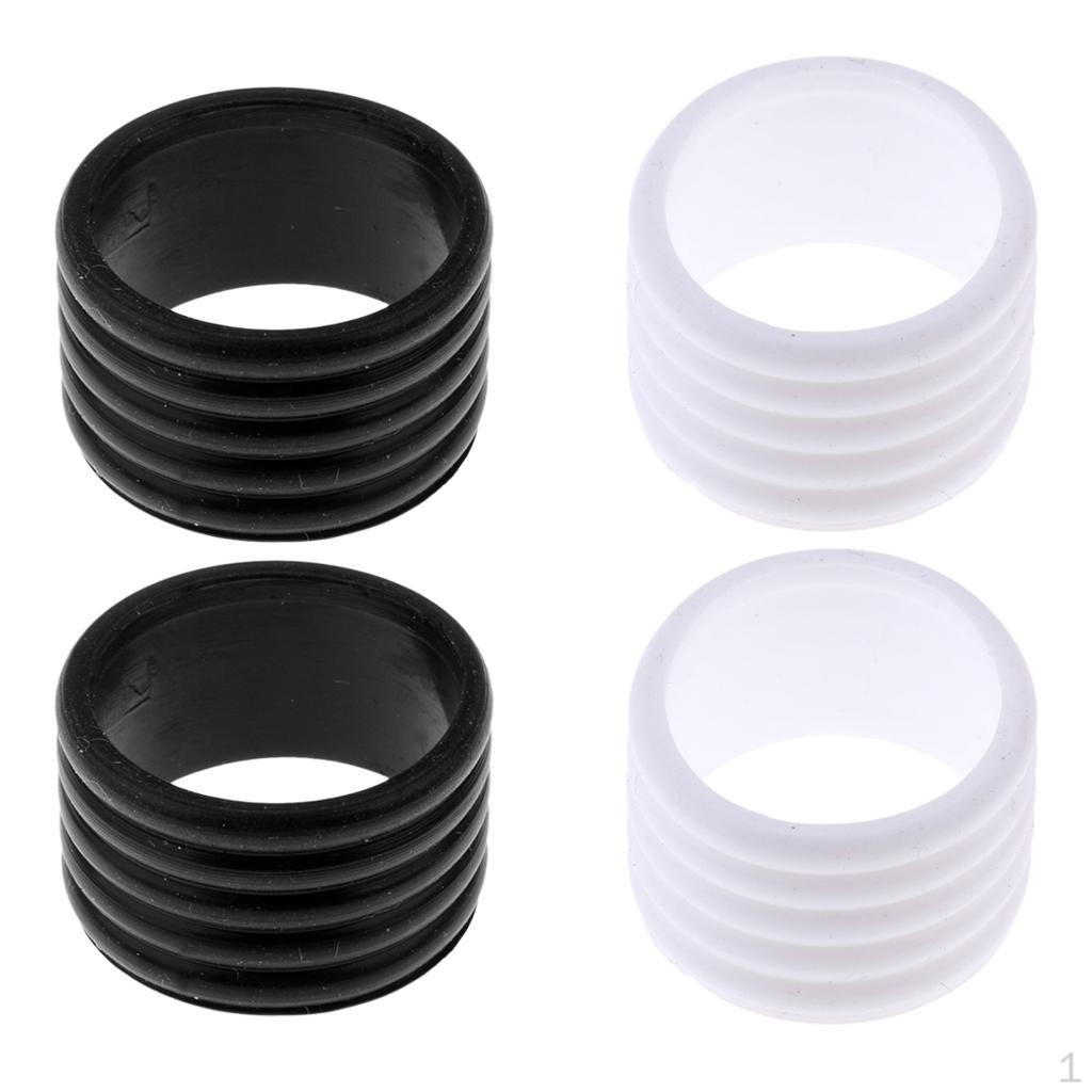 

Набор из 4 фиксирующих колец для бадминтонных и теннисных ракеток, ремешок, аксессуары + черный