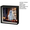 Halloween Ghost Night Light Painting Photo Frame 3D Flame Horror