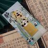 Panda Hollow Out Metal Bookmark Gift Box Classical Chinese Style Cultural Souvenir Graduation Gift