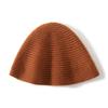 Autumn and Winter Cashmere Hat Women's Thickened Bucket Hat Showing Face Small Bucket Hat Versatile Wool Knitted Basin Hat