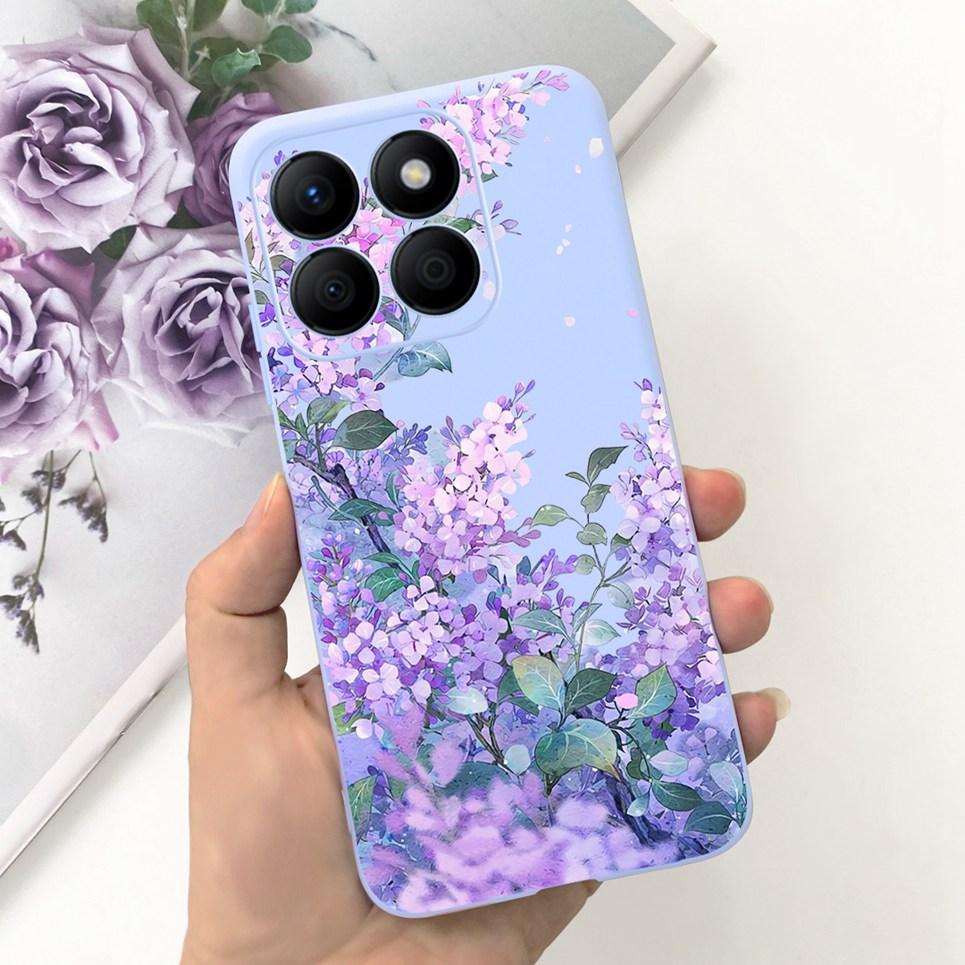 Women Fashion Girly Phone Case For Huawei Honor X9b Honor X8b Coque Funda Flower Pattern Soft Silicone Funda HonorX9b 5G Coques
