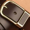 Single Men's Leather Alloy Buckle Belt, Fashionable, Casual, Simple, Personalized, Business Retro, Classic, Versatile and Trendy