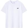 Solid Color Brand Logo Quick-Dry Breathable Round Neck Short Sleeve T-Shirt Unisex Tops Cloud-White P224U051-000Q
