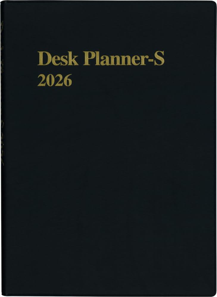 

Hakubunkan 2026 A5 Weekly Desk Planner with 152 January Spinner, Black, No. (Starts 2026) чёрный