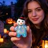 Hand Therapy Stress Reliever Christmas Santa Snowman Squeeze Ball, Slow Rising Soft TPR Fidget Toys for Anxiety Toy Relief, Cute Holiday Decompression