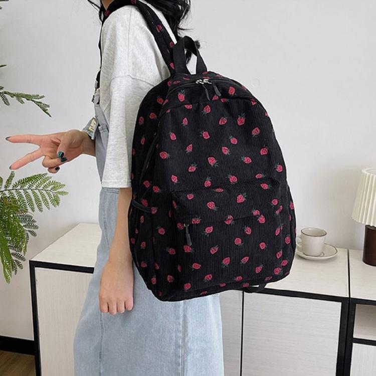 Travel Backpack for Woman Laptop Backpack Student School Backpack Strawberry Backpack Fashion Laptop Backpack