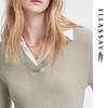 Women's Spring Shirt Collar Knit Top