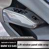 ZRXC5 2-piece Carbon Fiber Textured Side Decorative Stickers for Car Window Lift Panels For X3 G45 2025 Car Interior Accessories