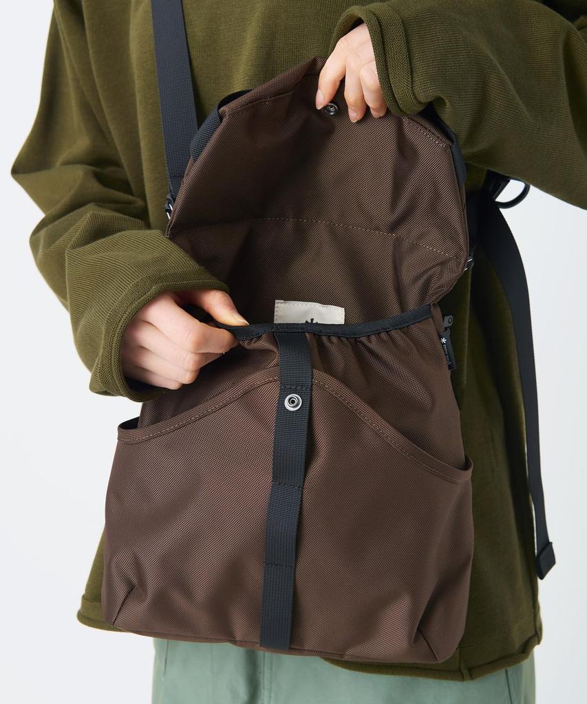 Snow Peak Recycled Cordura Shoulder Bag Black SB-26SU015, Men's/Women's,