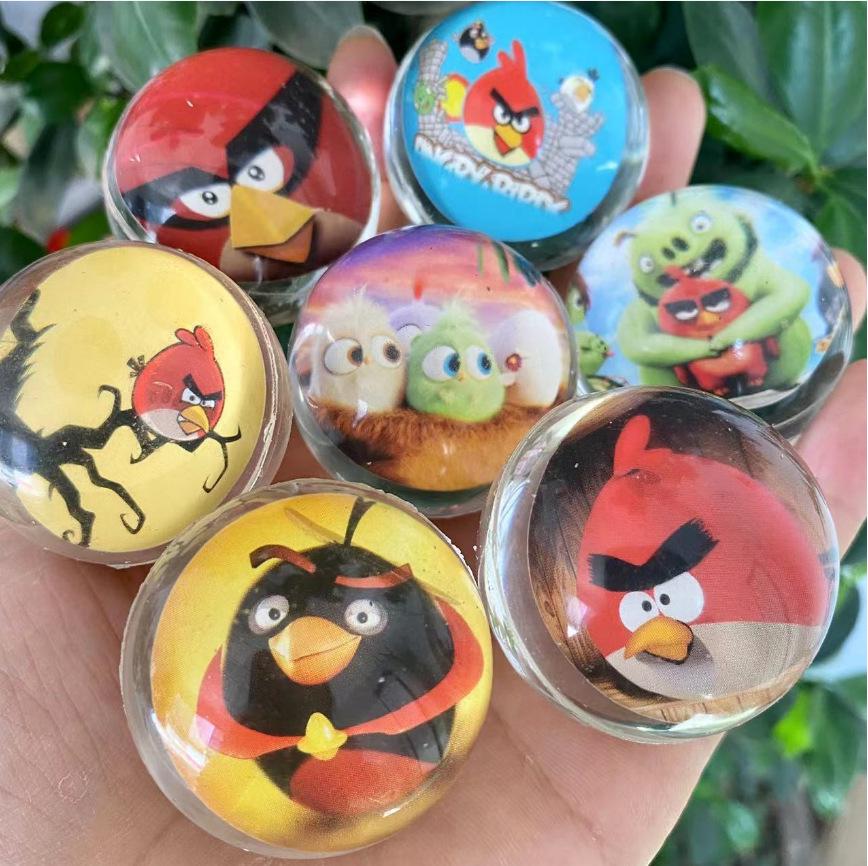 Elastic Cartoon Rubber Bouncing Balls, Extra Large, 50-Pack for Capsule Toy Machines