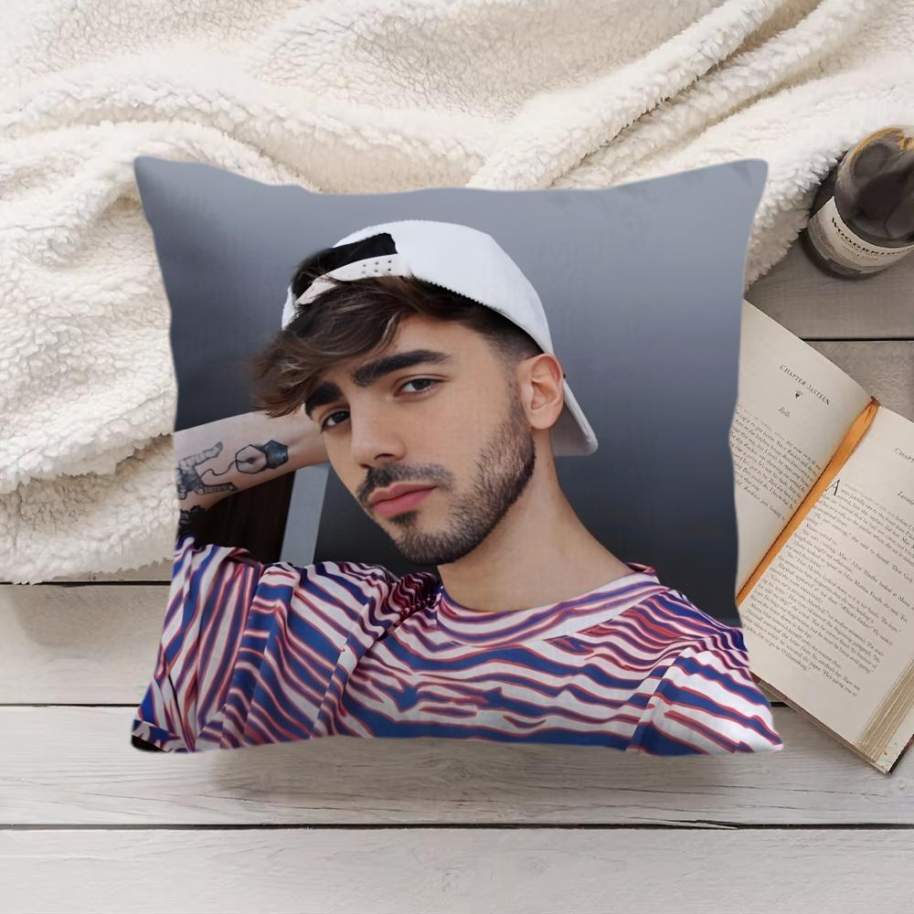 Celebrity Fede VVigevani Cushion Cover Silky Short Plush Invisible Zipper Dustproof Sofa Pillow Case for Home Decor