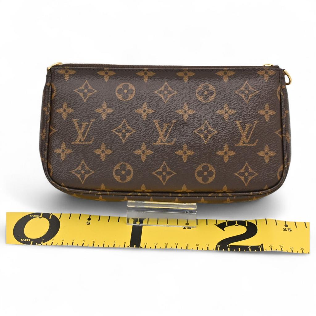 Auth LOUIS VUITTON Monogram Multi Pochette Accessoires Pouch Shoulder Bag PVC M44840 lv88179bf