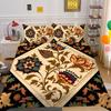 Set Biancheria da Letto Adolescenti Lusso Stampa Floreale 3D Copriletto Biancheria da Letto per la Casa Set Copripiumino in Poliestere
