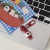 Cartoon Cute Little Bear Cake Keychain Delicate Fashion Headphone Case Pendant Sweet Backpack Decoration Accessories Gifts