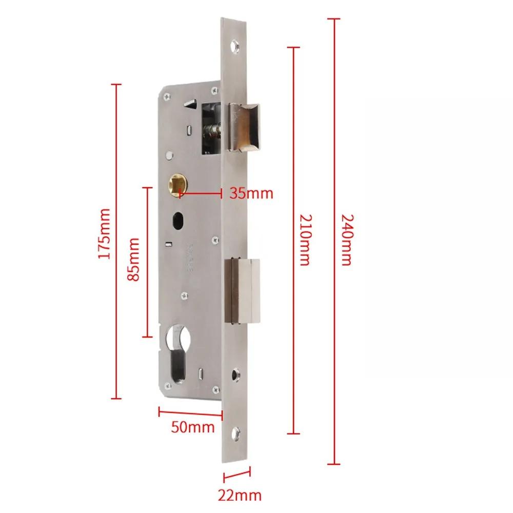 8520/8525/8530/8535 Aluminum Door Lock Stainless Steel Universal Exterior Door Lock Broken Bridge Aluminum Alloy Hardware