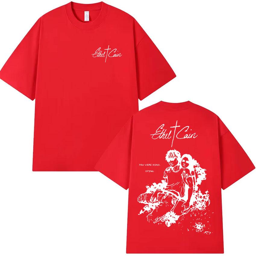 Ethel Cain Classic Pop Graphic Print Tshirt Mens Gothic Casual Short Sleeve T Shirt Summer Unisex Cotton Oversized Tshirts Tops S
