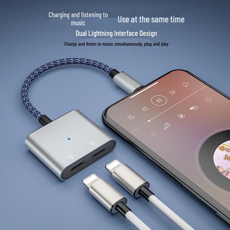 Deyu iPhone iPad Lightning Audio & Charging Adapter