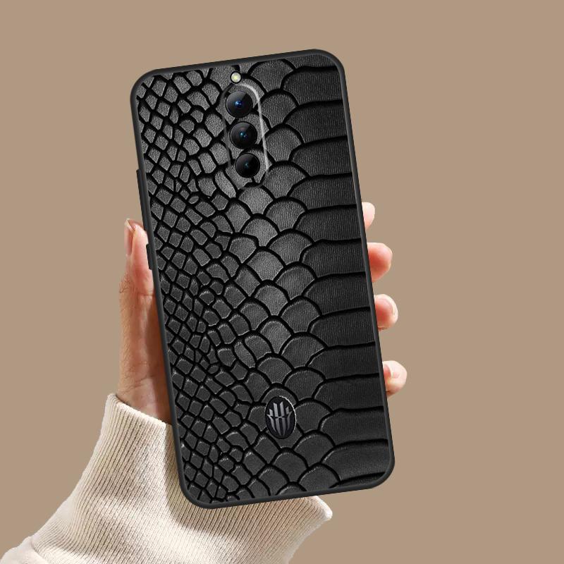 Snake Skin Case For ZTE Nubia Red Magic 10S 9S 8S 8 9 10 11 Pro Plus 5G 6R 6 7 6S 7S Pro 10 Air Cover