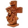 Resin Jesus Christ Idol Perfect for Housewarming, Drawing Room, Gifting and Decoration, Brown 8 Inch