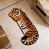 2D Flat Tiger Doormat Water-absorbing Bedside Rug Unique Bedroom Carpet  Home Decor