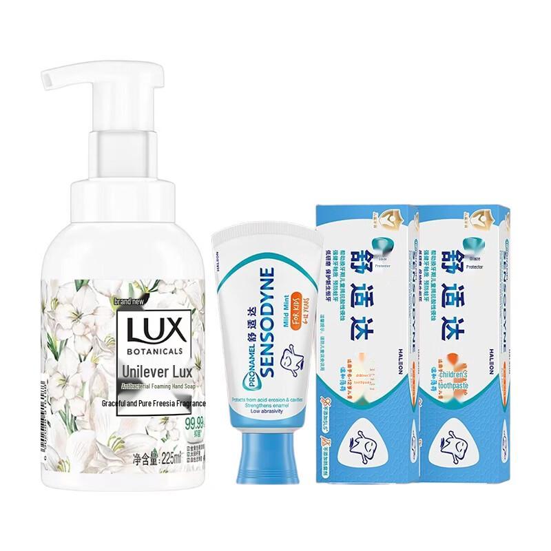 

Lux Antibacterial Hand Soap & Kids Toothpaste Bundle