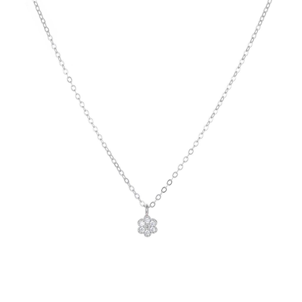 S925 Sterling Silver 18K Gold Floral Pendant Necklace for Women - Niche Design, Exquisite High-End Clavicle Chain