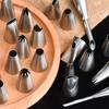 Korean Style Stainless Steel Piping Tips for Cookies, Cakes, and Buttercream Roses