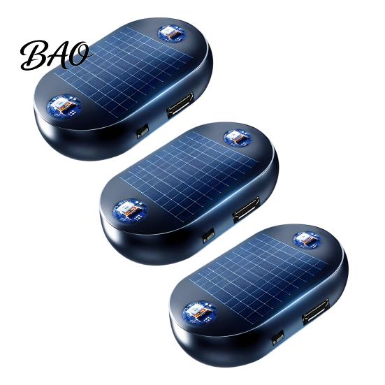 Winter Driving Safety Gadget Portable Solar Car Windshield De-Icer with USB Output, Electromagnetic Molecular Anti-Freeze Vehicle Antifreeze