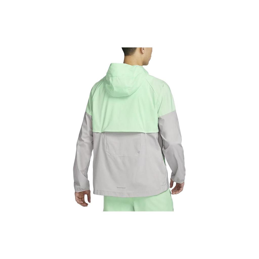 Nike Windrunner Color Block Hooded Casual Long Sleeve Waterproof Lightweight Jacket Men Jacket Steam-Green FB7541376