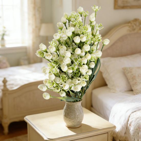 Umělé květiny Falešná jarní kytice se stonkem pro květinové aranžmá Svatba Domácí kancelář Párty Středový díl stolu