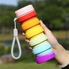 500ML Folding  Silicone Water Bottle Retractable Foldable Drinking Cup  Cycling