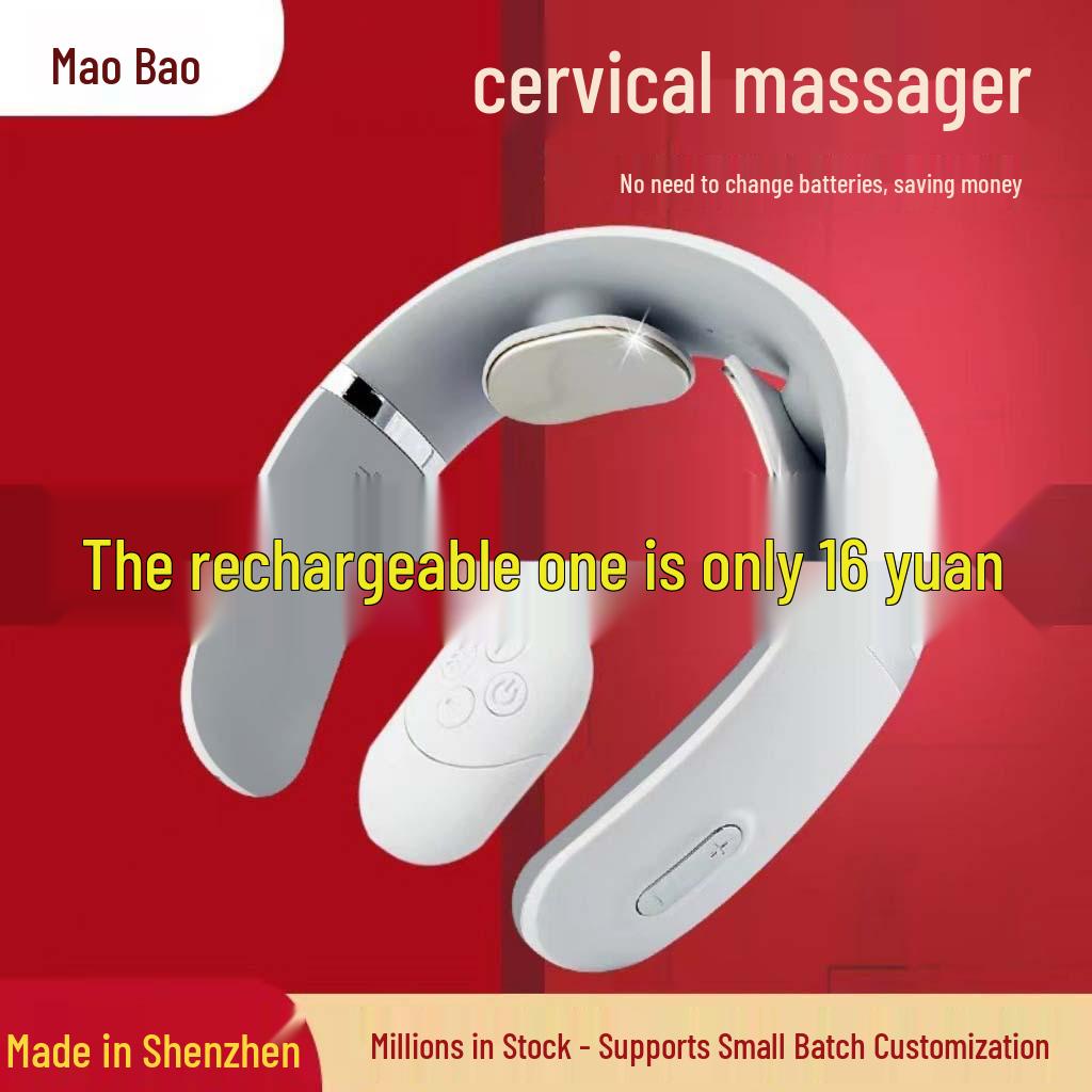 

Cervical Spine and Neck Massager with Heat - Shoulder Relaxer and Neck Protector Gift Rechargeable