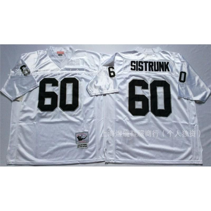 Retro Oakland Raiders Rugby Jersey Mens Embroidered NFL Style Sportswear Fan Apparel Size S-XXXL