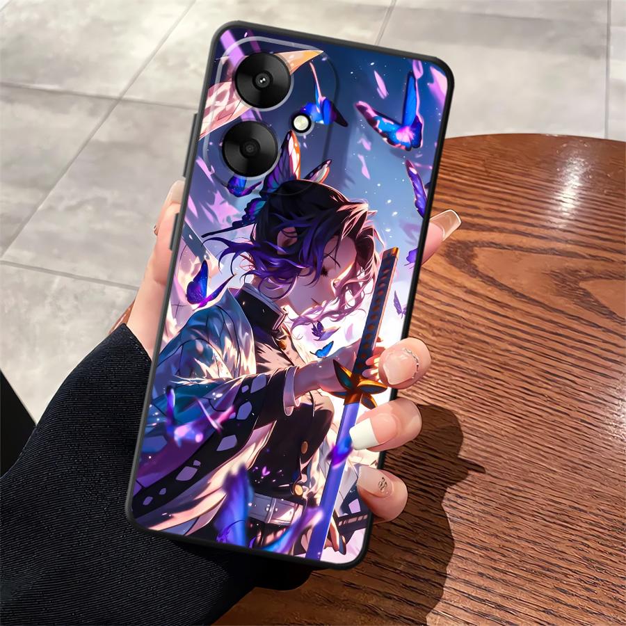 Soft Back Phone Cover Case for Xiaomi Redmi 10 9A 9C K40 K50 Gaming 13C K60 9T 12C A5 A1 A2 Plus 12 Demons Anime Slayer