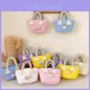 Süße Regenbogen-Handtasche für kleine Mädchen Entzückende Neue Gewebte Tasche Mit Schleifen-Design