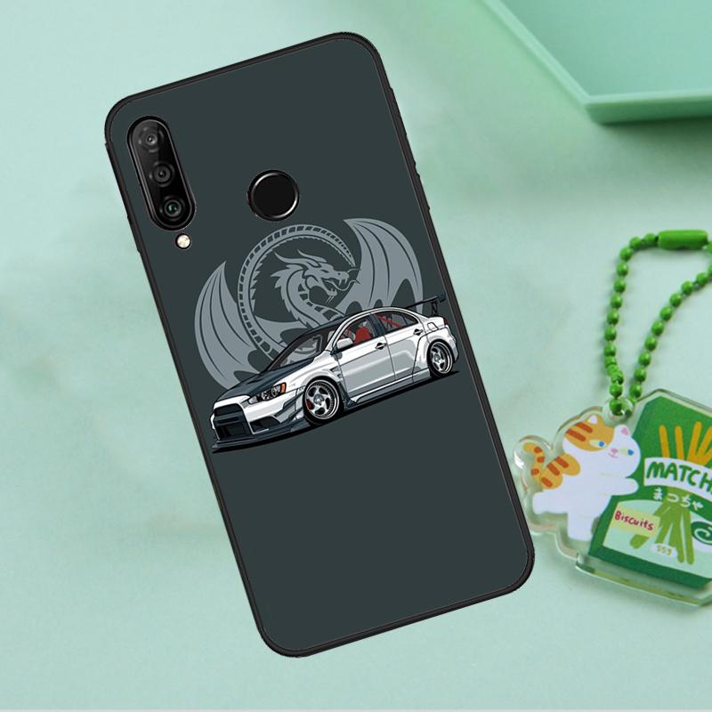 JDM Car Evo For Huawei Nova Y90 Y70 Y60 Y61 Y91 Y72 9 10 SE 12i 12s 11i 5T P60 Pro P20 P30 P40 Lite Case