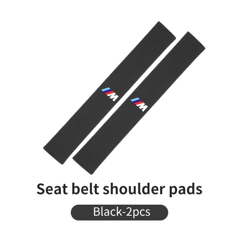 For BMW Car Seat Belt Shoulder Cover Protection Pad Auto Emblem Accessories E93 F10 F20 F30 F40 F15 F25 F26 F31 F49 F86 M3 M5 X3 SLZPW1