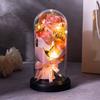 Luminous Artificial Rose Light Romantic LED Eternal Flower Rose Acrylic Cover Ornament  Home Decor