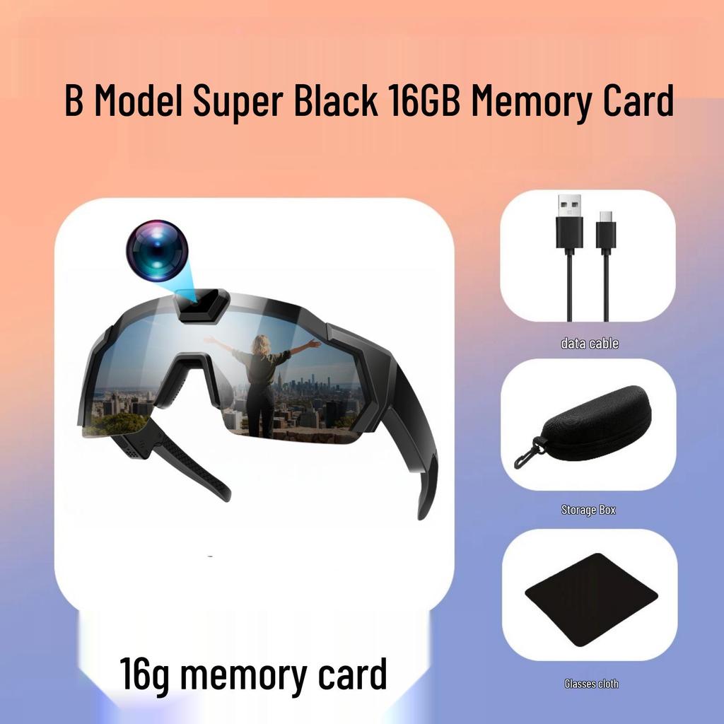Cycling Smart Glasses with Built-In Camera for Outdoor Photo and Video Recording