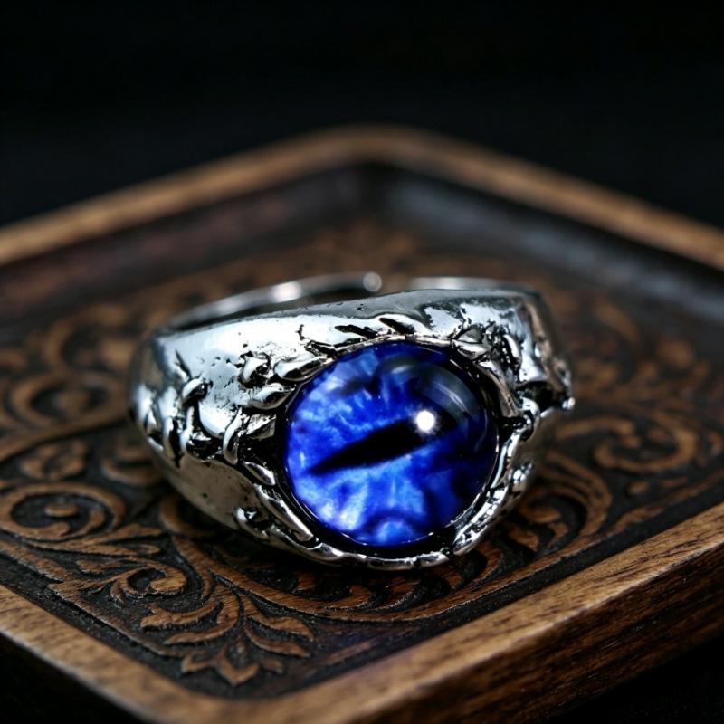 Men's Demon Eye Bracelet & Hip Hop Zinc Alloy Ring
